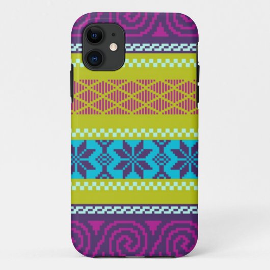Fair Isle Stripe in Metro Case-Mate iPhone Case (Achterkant)