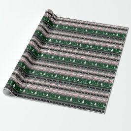 Fair Isle Vakantie Breiwerk Cadeaupapier