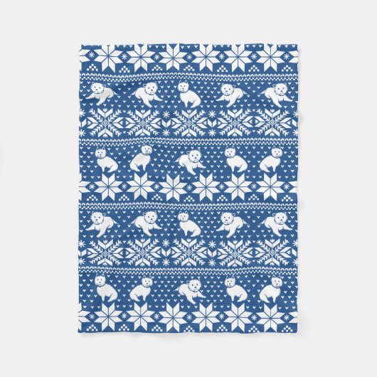 Fair Isle Westies Fleece Blanket Deken (Voorkant)