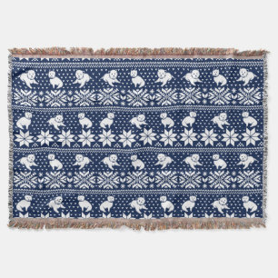 Fair Isle Westies Throw Blanket Deken