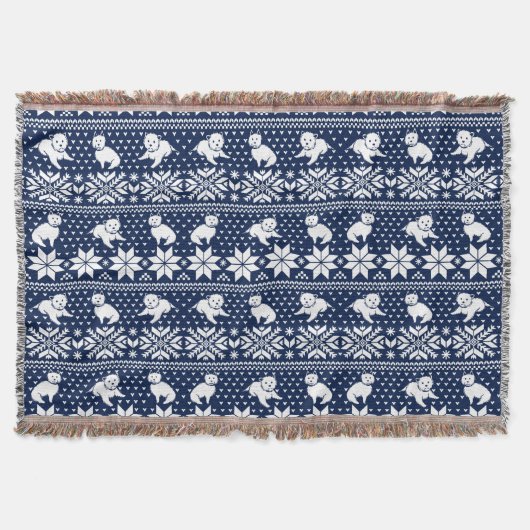 Fair Isle Westies Throw Blanket Deken (Voorkant)