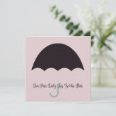 Fair Lady Baby Bridal Luncheon Shower Party Kaart (Staand voorkant)