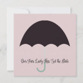Fair Lady Baby Bridal Luncheon Shower Party Kaart (Voorkant)