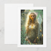 Fair Maiden Flat Note Kaart Notitiekaartje (Voorkant / Achterkant)