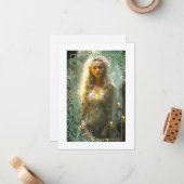 Fair Maiden Flat Note Kaart Notitiekaartje (Voorkant / Achterkant in situ)