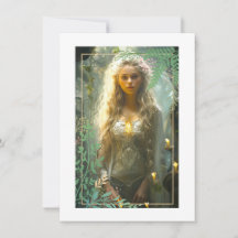 Fair Maiden Flat Note Kaart