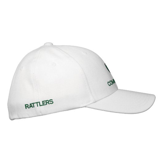 Fair Oaks Rattlers Shield WHT. Hat Geborduurde Pet (Rechts)