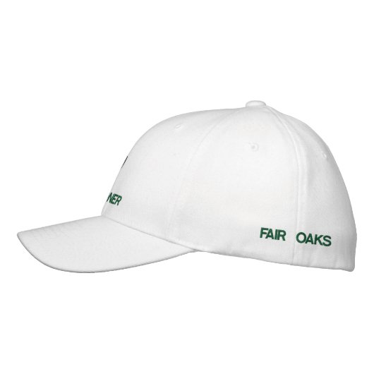 Fair Oaks Rattlers Shield WHT. Hat Geborduurde Pet (Links)