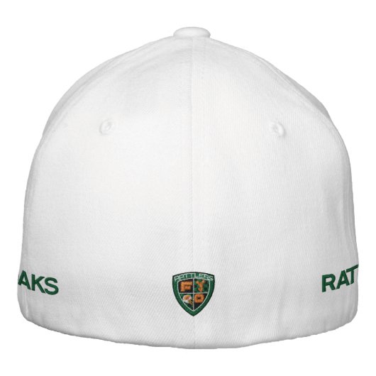 Fair Oaks Rattlers Shield WHT. Hat Geborduurde Pet (Achterkant)