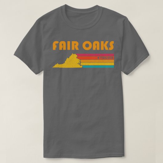 Fair Oaks Virginia Verdrietig Souvenir T-shirt (Design voorkant)