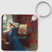 Fair Rosamund 1916 door John William Waterhouse Sleutelhanger (Achterkant)