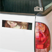 Fair Rosamund (Elegant & Beauful Redhead Woman) Bumpersticker (Op Truck)