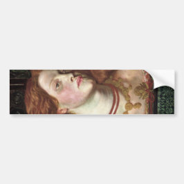 Fair Rosamund (Elegant & Beauful Redhead Woman) Bumpersticker