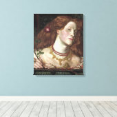 Fair Rosamund (Elegant & Beauful Redhead Woman) Canvas Afdruk (Insitu (Houten vloer))