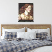 Fair Rosamund (Elegant & Beauful Redhead Woman) Canvas Afdruk (Insitu (Slaapkamer))