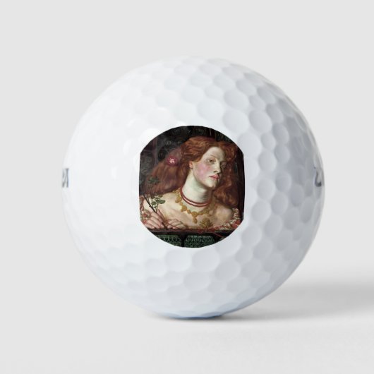 Fair Rosamund (Elegant & Beauful Redhead Woman) Golfballen (Voorkant)