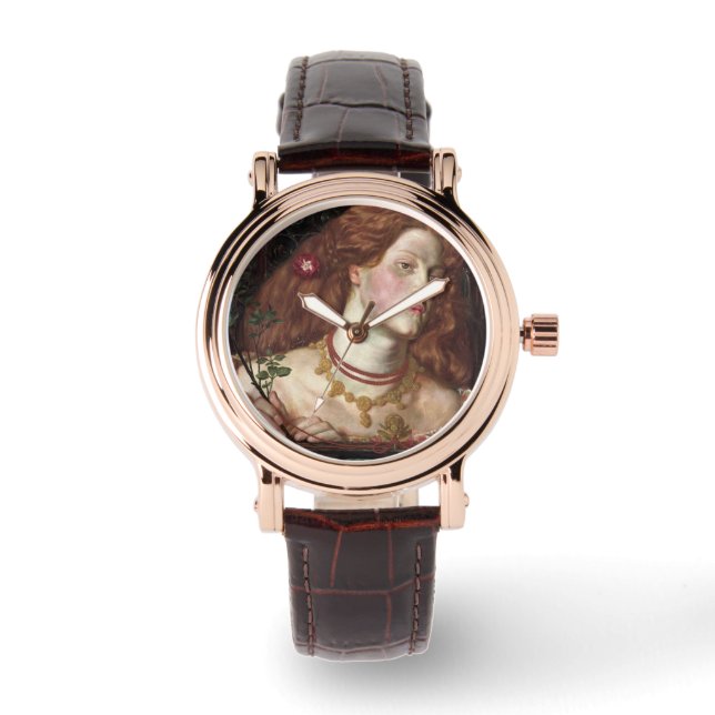 Fair Rosamund (Elegant & Beauful Redhead Woman) Horloge (Voorkant)