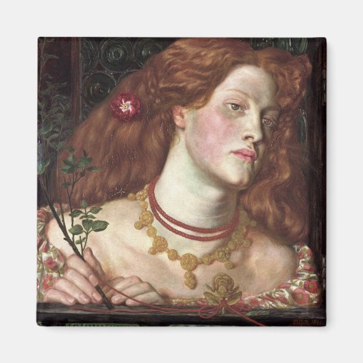 Fair Rosamund (Elegant & Beauful Redhead Woman) Magneet (Voorkant)