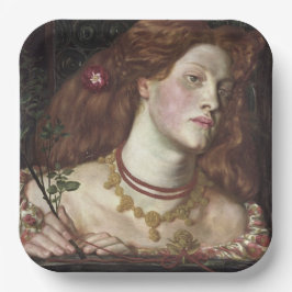 Fair Rosamund (Elegant & Beauful Redhead Woman) Papieren Bordje