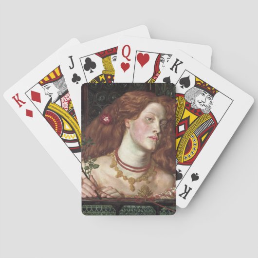 Fair Rosamund (Elegant & Beauful Redhead Woman) Pokerkaarten (Achterkant)