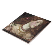 Fair Rosamund (Elegant & Beauful Redhead Woman) Tegeltje (Zijkant)