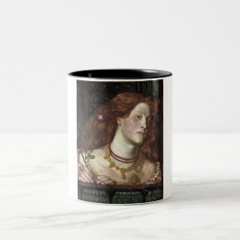 Fair Rosamund (Elegant & Beauful Redhead Woman) Tweekleurige Koffiemok