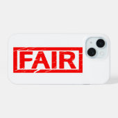Fair Stempel iPhone 15 Case (Achterkant horizontaal)