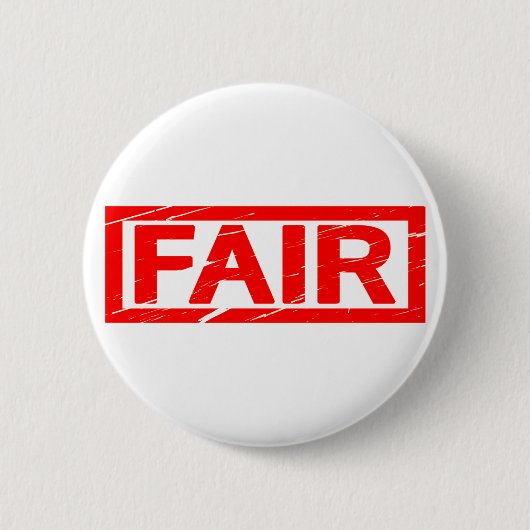 Fair Stempel Ronde Button 5,7 Cm (Voorkant)