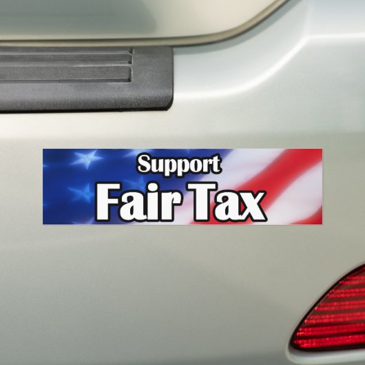 Fair Tax Bumpersticker (Op auto)