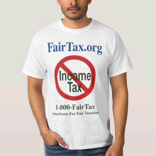 fair tax-pictogram 2 t-shirt (Voorkant)