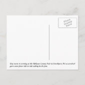 Fair Time Fun Riding the Ferris Wheel and Carnival Briefkaart (Achterkant)