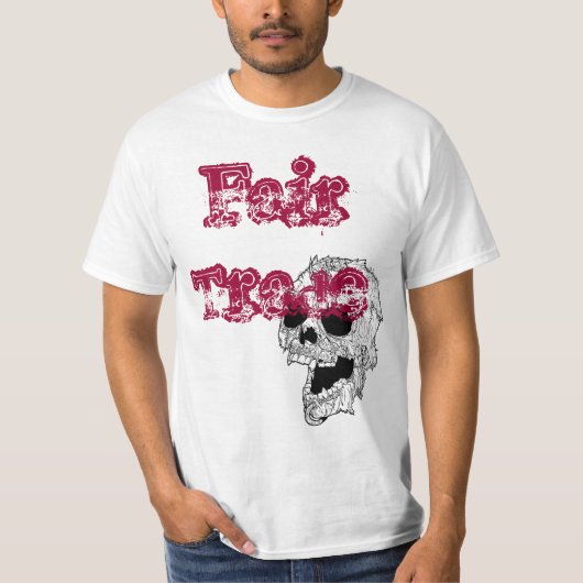 Fair Trade Skull/Pistols T-Shirt (Voorkant)