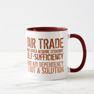 Fair Trade-slogan over Mok voor activisten