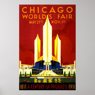 Fair Vintage Travel in Chicago World Poster