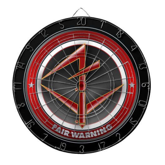 Fair Warning Dart Board Dartbord (Voorkant)