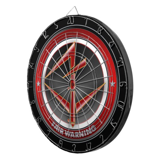 Fair Warning Dart Board Dartbord (Voorkant Rechts)