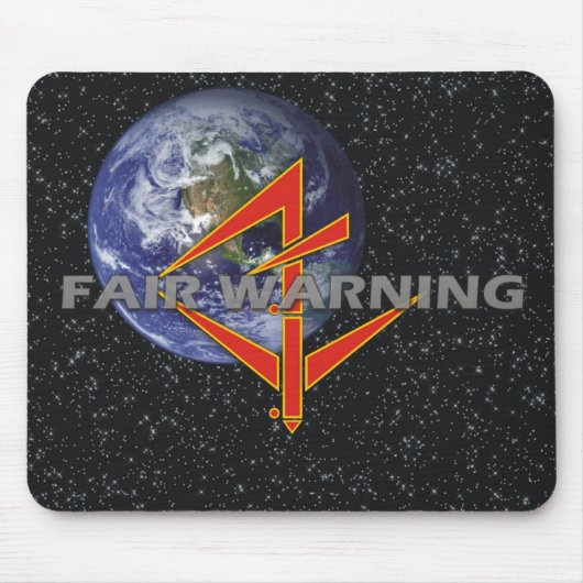 Fair Warning Mousepad Muismat (Voorkant)