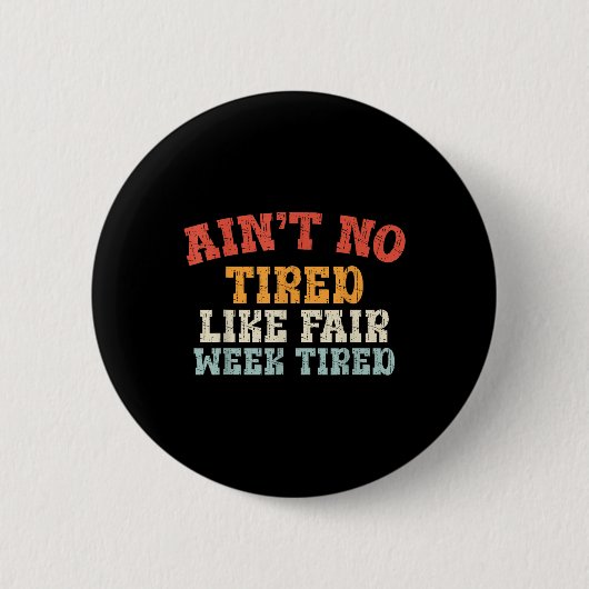 Fair Week Uitputting Grappig Boerderij Animal Quot Ronde Button 5,7 Cm (Voorkant)