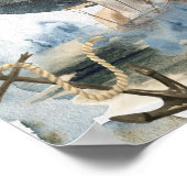 Fair Winds and After Zeeen Nautical Ship Poster (Hoek)