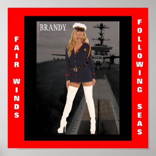 FAIR WINDS EN VOLGEND ZEEEN POSTER (Voorkant)