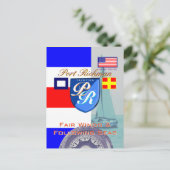 Fair Winds en Volgende Zeeen Port Richman Briefkaart (Staand voorkant)