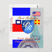 Fair Winds en Volgende Zeeen Port Richman Briefkaart (Voorkant / Achterkant)