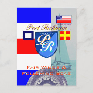 Fair Winds en Volgende Zeeen Port Richman Briefkaart