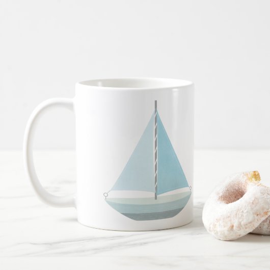 Fair Winds en volgende Zeeen Sail Boat Mok (Met donut)
