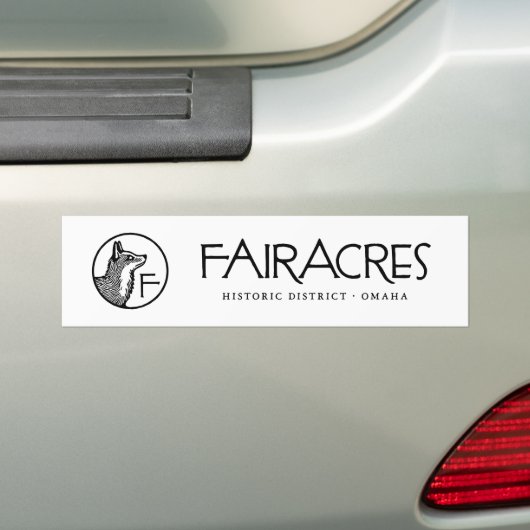 Fairacres-Bumpersticker Bumpersticker (Op auto)