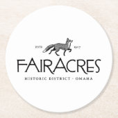 Fairacres Ronde Kartonnen Onderzetter (Voorkant)