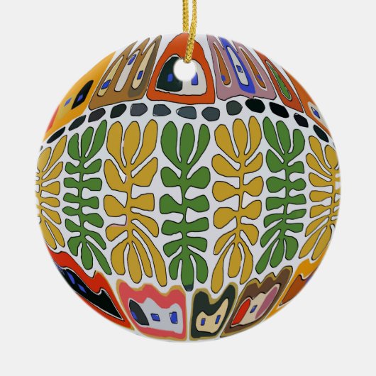 Fairareas, New Orleans Abstract Keramisch Ornament (Voorkant)
