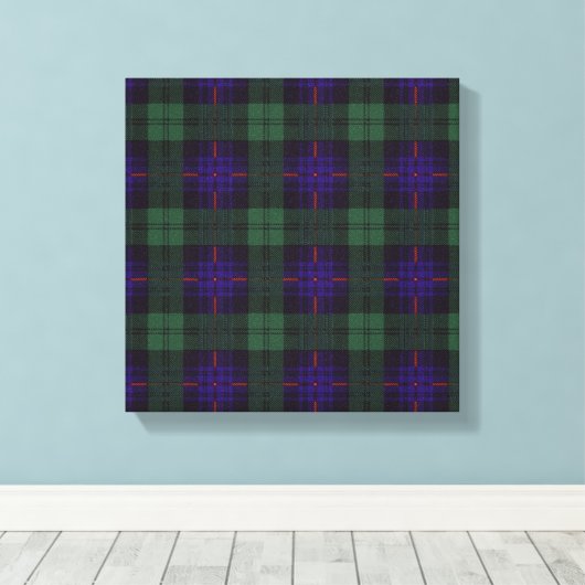 Fairbairn clan Pset Scottish kilt tartan Canvas Afdruk (Insitu (Houten vloer))