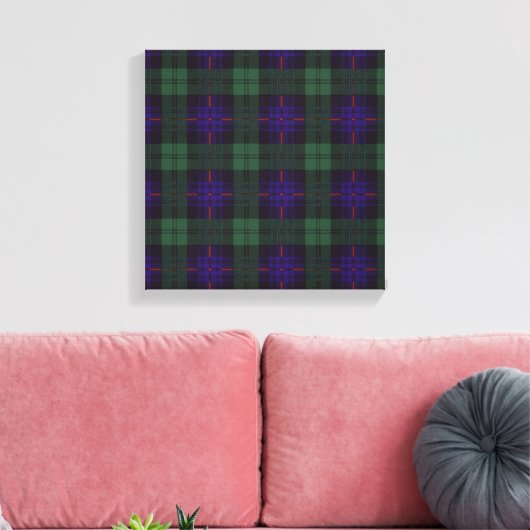 Fairbairn clan Pset Scottish kilt tartan Canvas Afdruk (Insitu (Woonkamer))