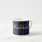 Fairbairn clan Pset Scottish kilt tartan Espresso Kop (Voorkant rechts)
